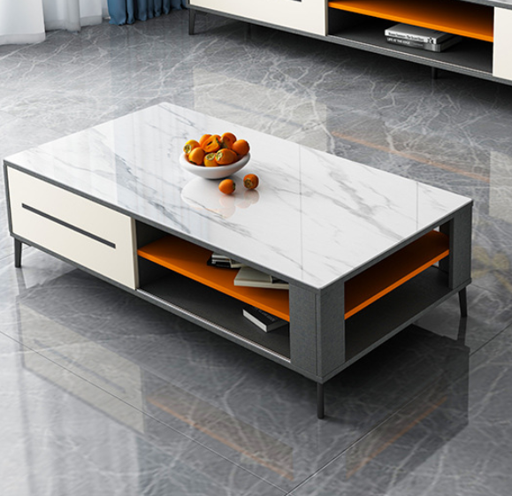 Table basse en pierre ultralégère de style italien, moderne et minimaliste