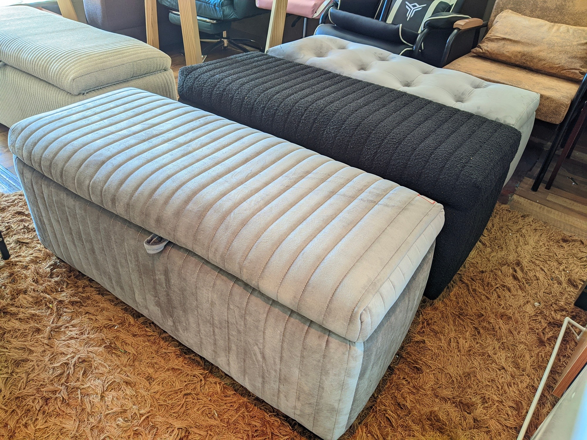 Tabouret de rangement en tissu nouveau model 