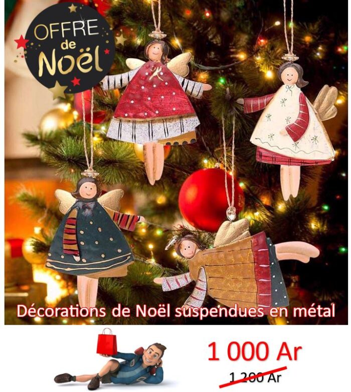 Décorations de Noël Suspendues en Métal