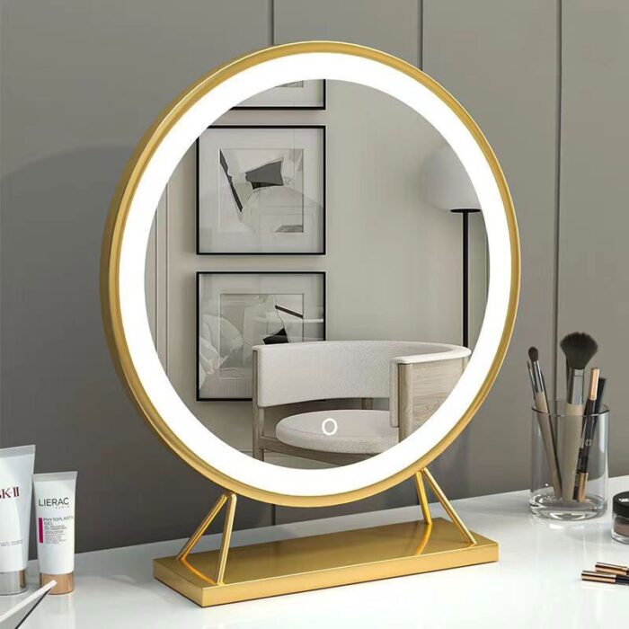 Miroir de maquillage bureau avec LED