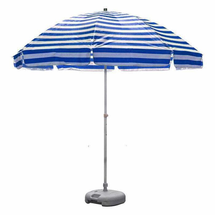 Parasols de plage en tissu polyester avec poteau en aluminium